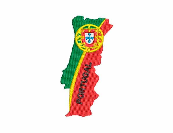 BANDEIRA PORTUGAL MAPA